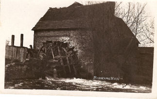 The mill wheel where Alfred Benton was killed